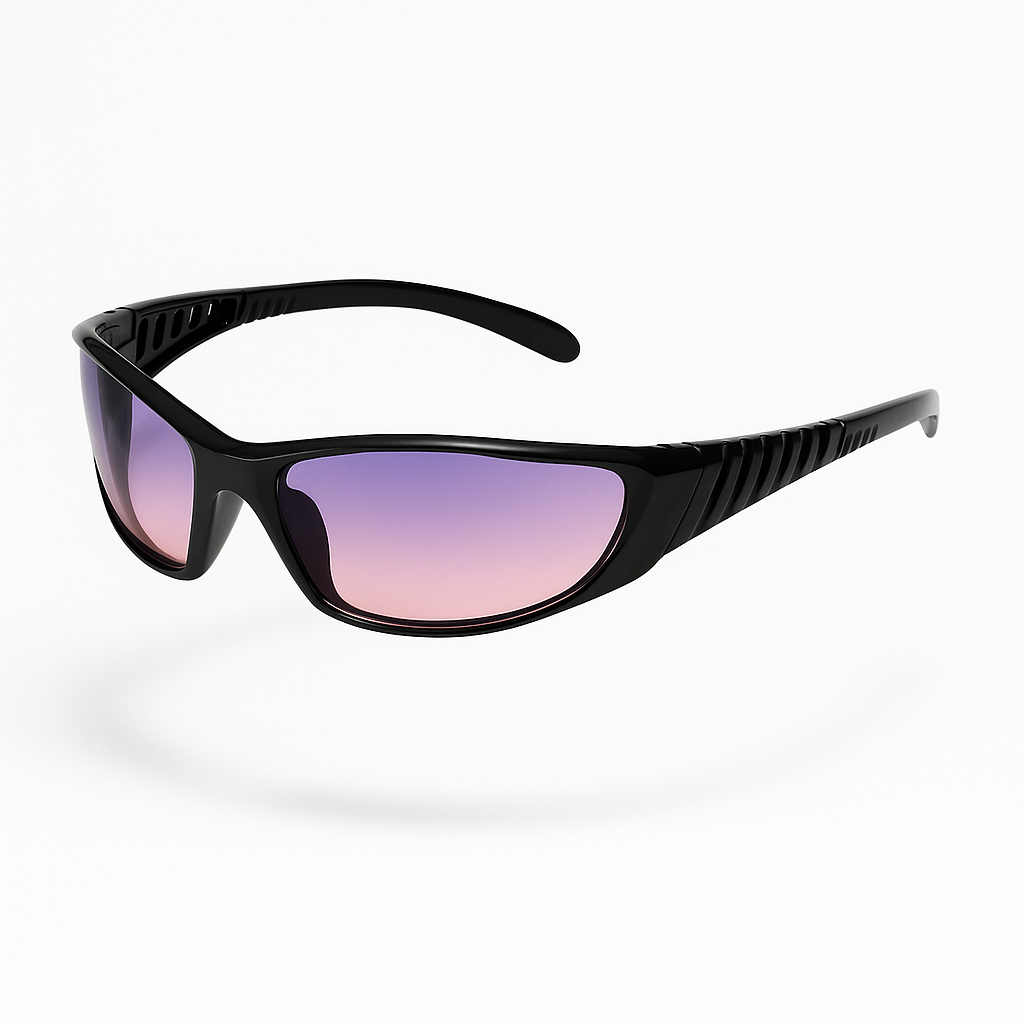 LUNETTE 2 TECH  TAPEDUPIED BLACK PURPLE